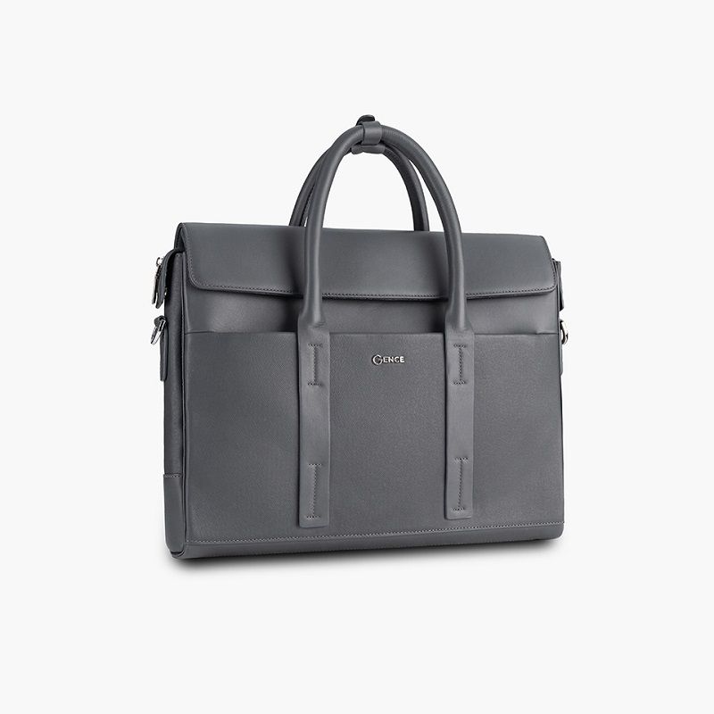 Thiết kế nắp cặp yên ngựa đẹp mắt của cặp công sở nam CDX13 Gence