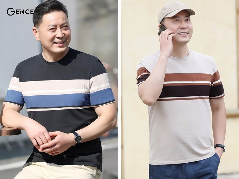 Áo phông cổ tròn phối được nhiều loại quần