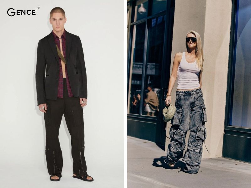 Thời trang thu đông với dáng quần thùng thình