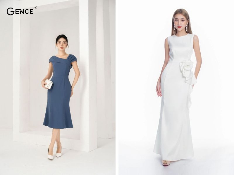 Đầm đuôi cá dáng dài đầy gợi cảm