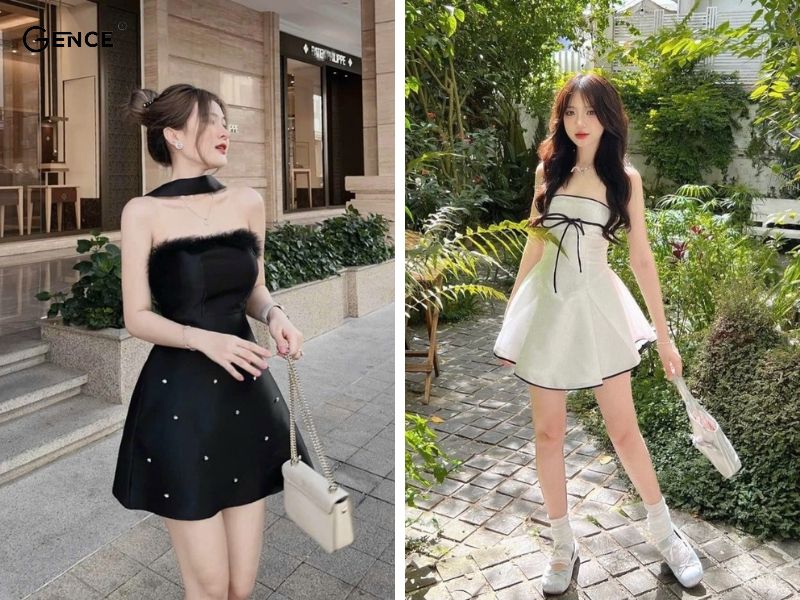 Diện váy cup ngực siêu quyến rũ, khó quên