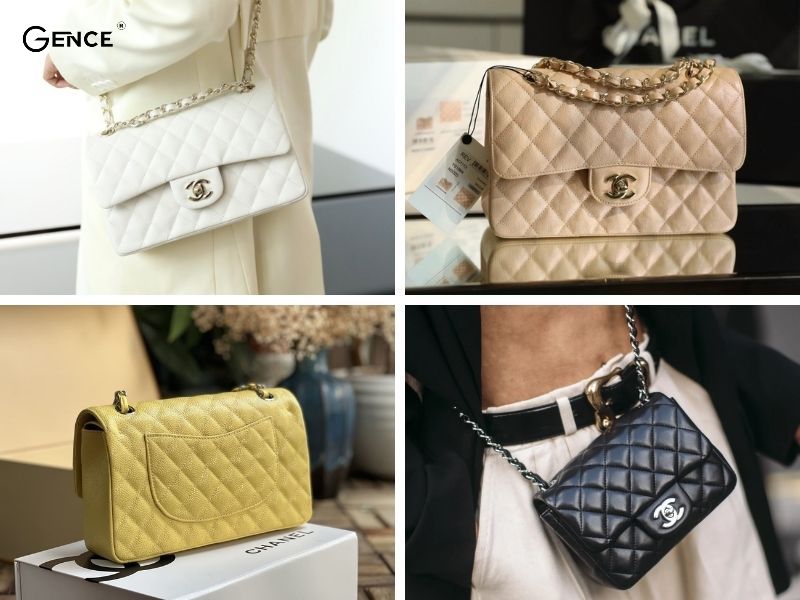 Túi xách da caviar