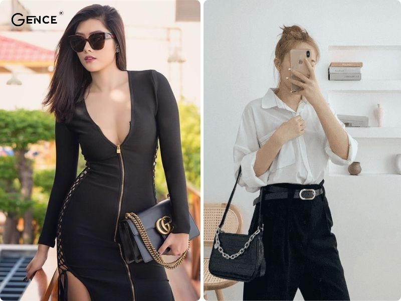 Túi xách màu đen phù hợp nhiều phong cách thời trang khác nhau
