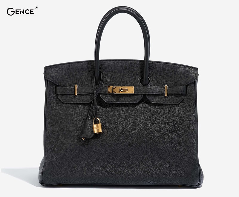 Túi xách nữ Hermes Birkin 35 Black Togo S Metal Fittings Black Price Cuts