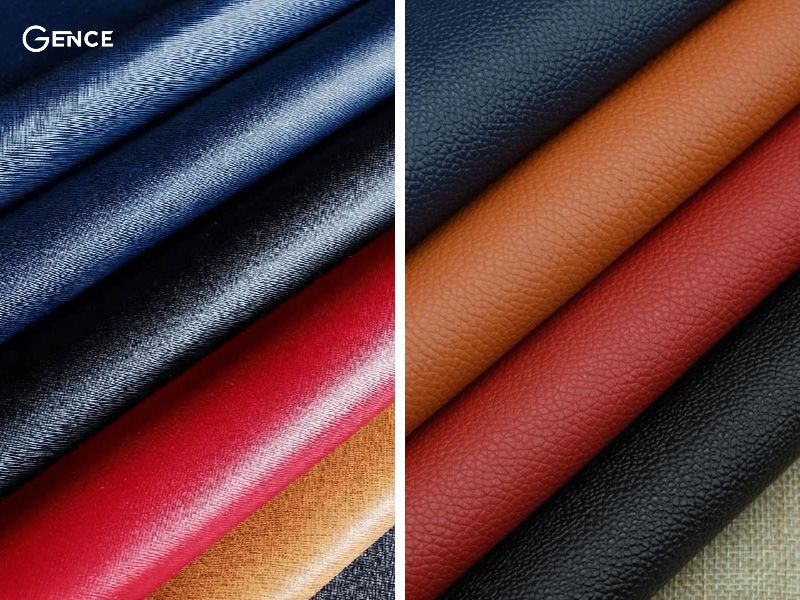 Vân da có sự khác biệt giữa da Crossgrain và Saffiano