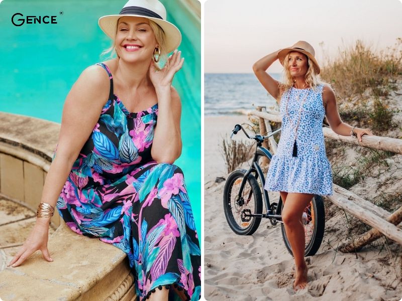 Đầm suông đi biển cô nàng mũm mĩn không thể bỏ qua