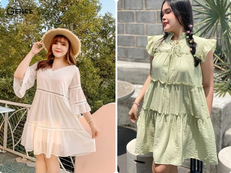 Đầm baby doll dành cho cô nàng mũm mĩm