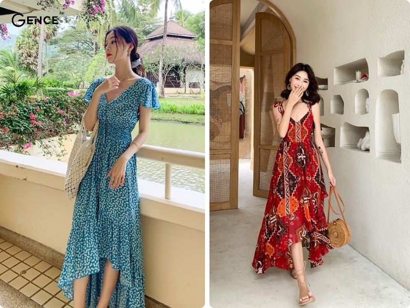 Đầm dáng mullet quấn eo sang trọng cho người thấp