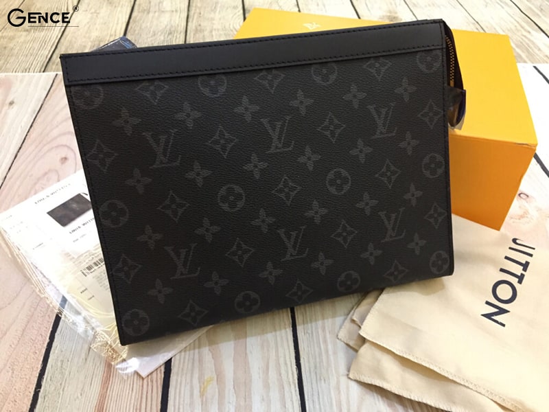 Ví cầm tay nam Louis Vuitton chất vải độc quyền