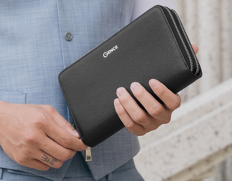 Ví nam cầm tay gence HT21 cho nam giới kinh doanh, trưởng phòng,...