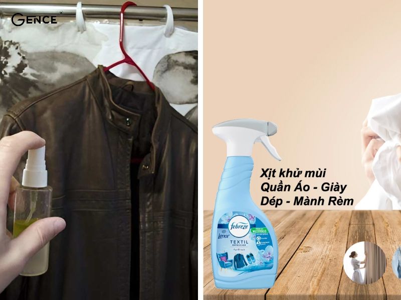 Xịt khử mùi giúp áo da lưu hương