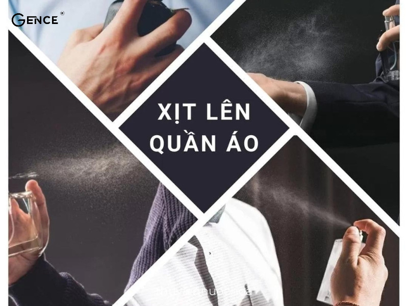 Xịt nước hoa lên quần áo duy trì mùi hương dễ chịu