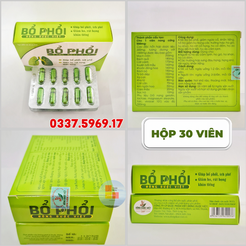 Viên Bổ Phổi Đông Dược Việt thanh lọc phổi