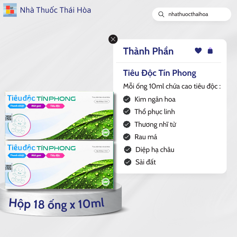 Tiêu độc Tín Phong giảm ngứa dị ứng