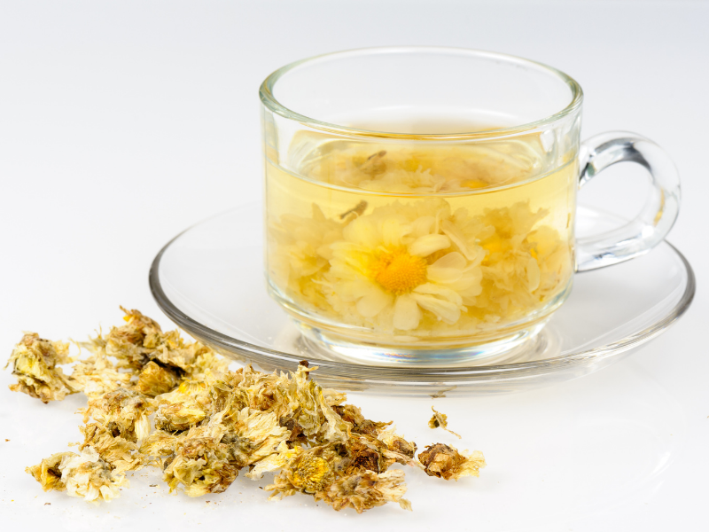 Giảm đau dạ dày bằng dùng trà hoa cúc