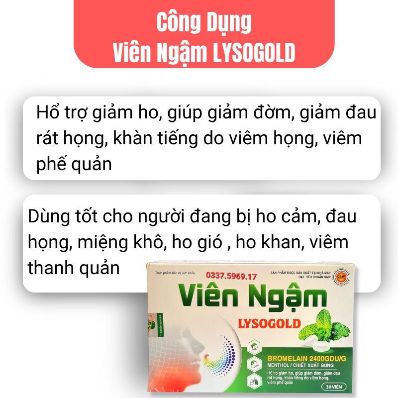 Công Dụng Viên Ngậm Lysogold