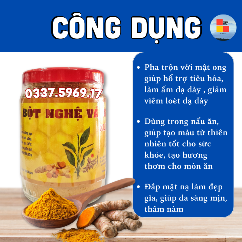 Bột nghệ vàng Xuân Nguyên có công dụng gì?