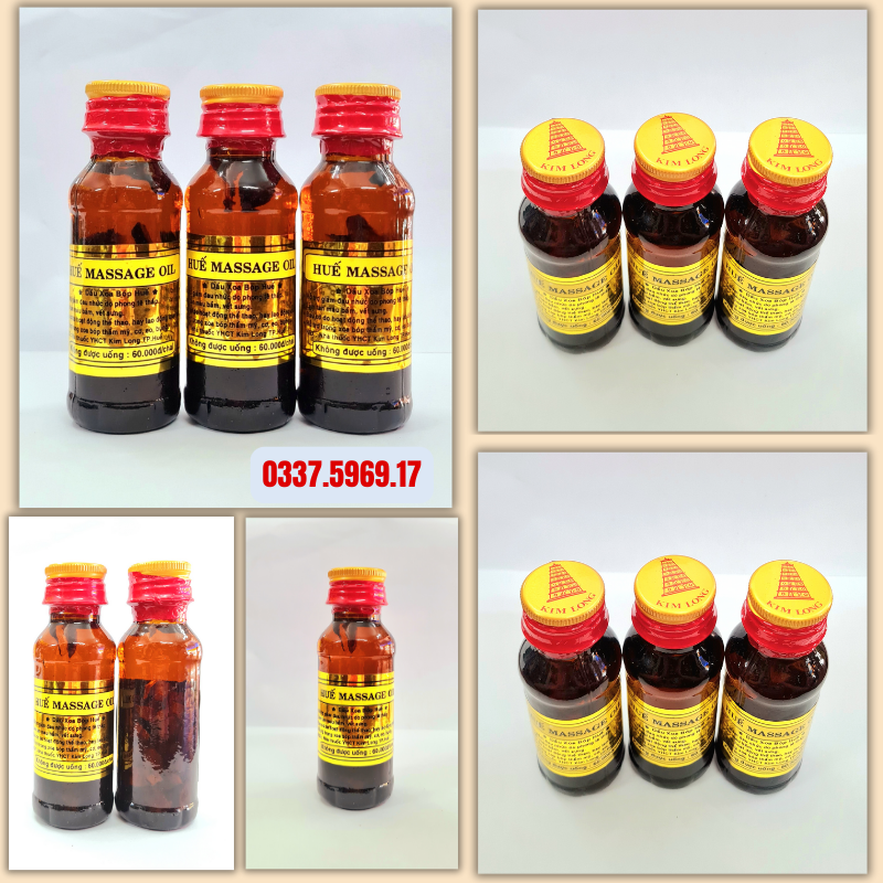 Dầu Massage Huế Kim Long hổ trợ đau nhức xương khớp