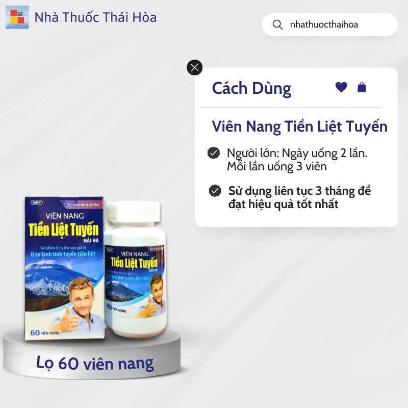 Viên nang Tiền Liệt Tuyến Hải Hà hổ trợ tiểu đêm
