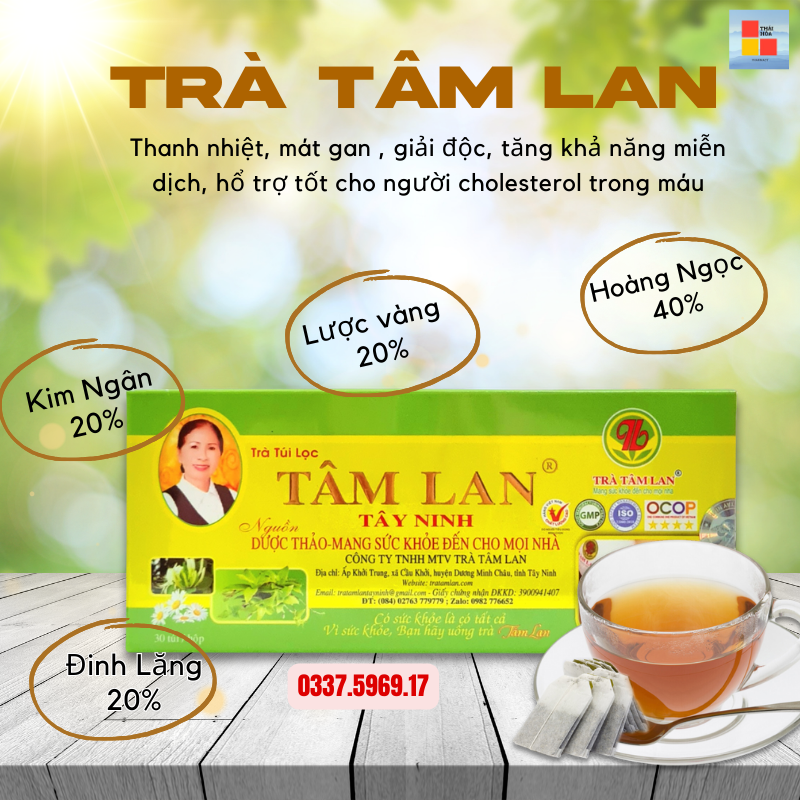 Trà Tâm lan Tây Ninh hổ trợ giải độc gan