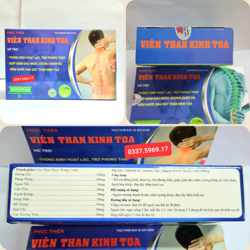 Viên thần kinh tọa Phúc Thiên có bán tại Nhà Thuốc Thái Hòa