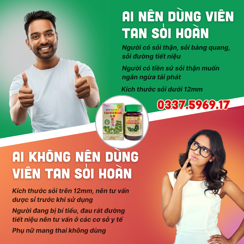 Ai không nên dùng Viên uống KIm Nguyên Tan Sỏi Hoàn