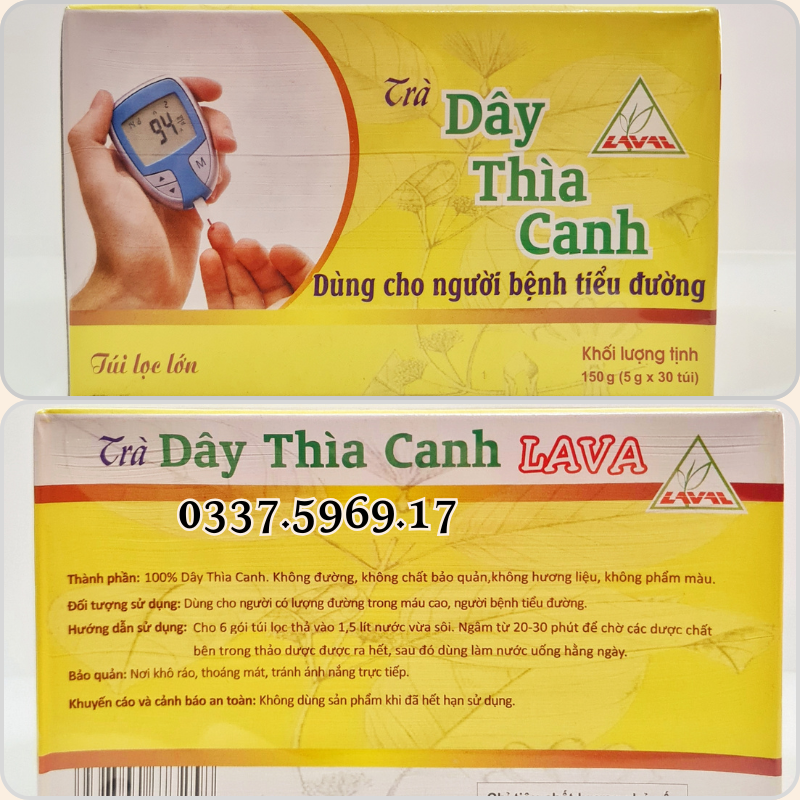 Trà Túi Lọc Dây thìa Canh thành phần 100% dây thìa canh