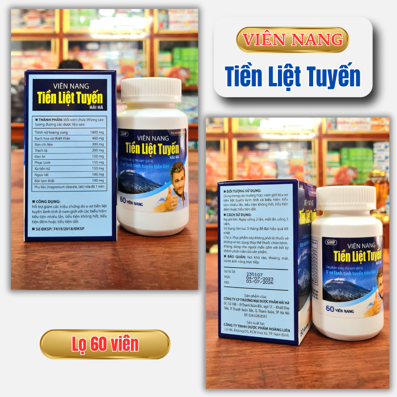 Viên nang Tiền Liệt Tuyến Hải Hà thành phần thảo dược