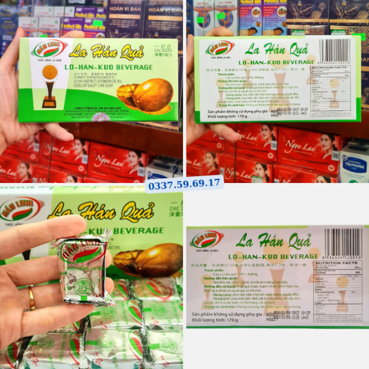 Viên La Hán Quả hòa tan Hán Linh có bán tại Nhà Thuốc Thái Hòa