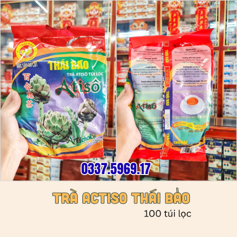 Trà Actiso Thái Bảo có bán tại nhà thuốc Thái Hòa