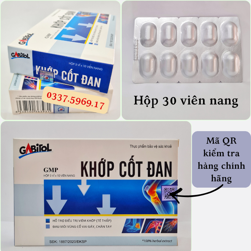Viên Khớp Cốt Đan giúp giảm tê tay chân