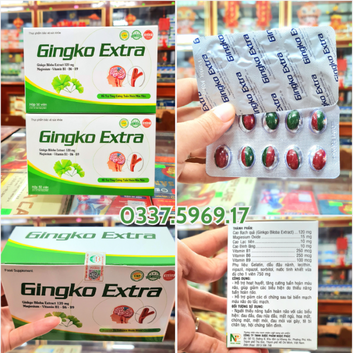 Viên Bổ Não Gingko Extra có bán tại Nhà Thuốc Thái Hòa