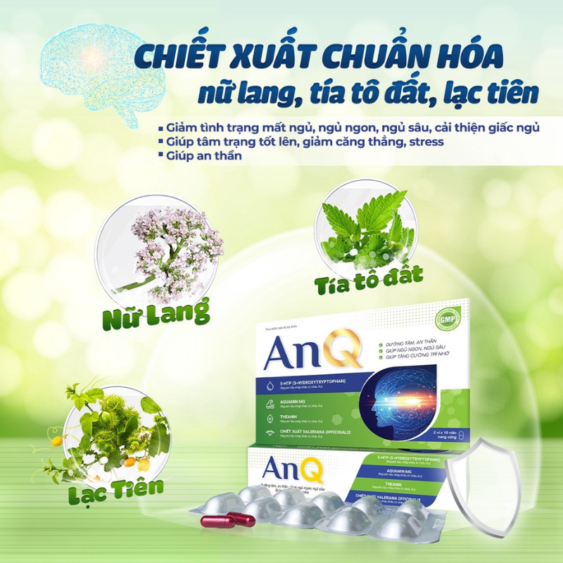 Viên an thần An Q dưỡng tâm an thần, giảm mất ngủ