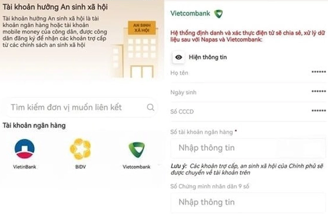 Bước 3: Điền đầy đủ các thông tin.