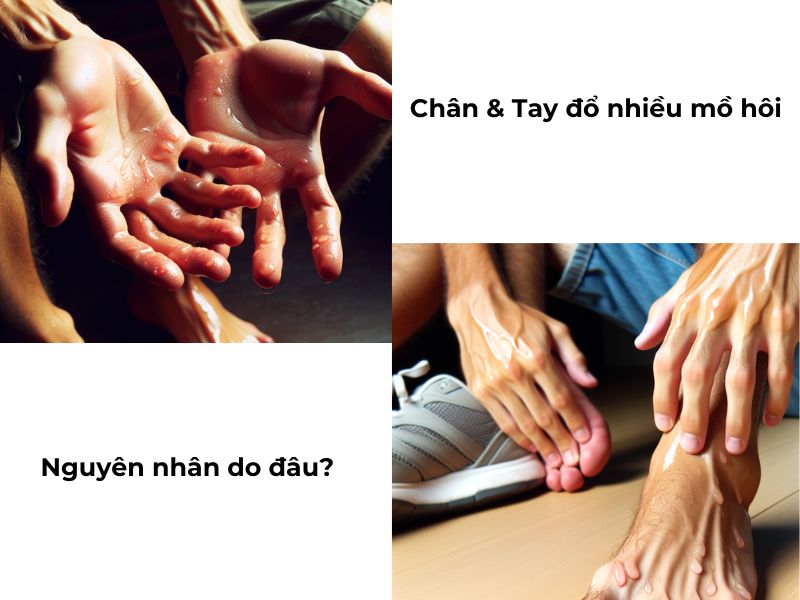 Tại sao chân tay lại ra nhiều mồ hôi