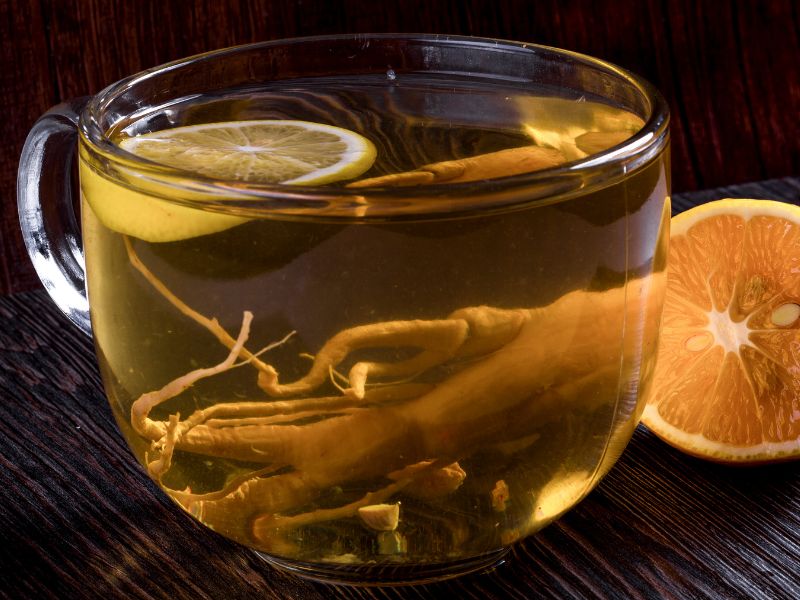 Sử dụng trà nhân sâm