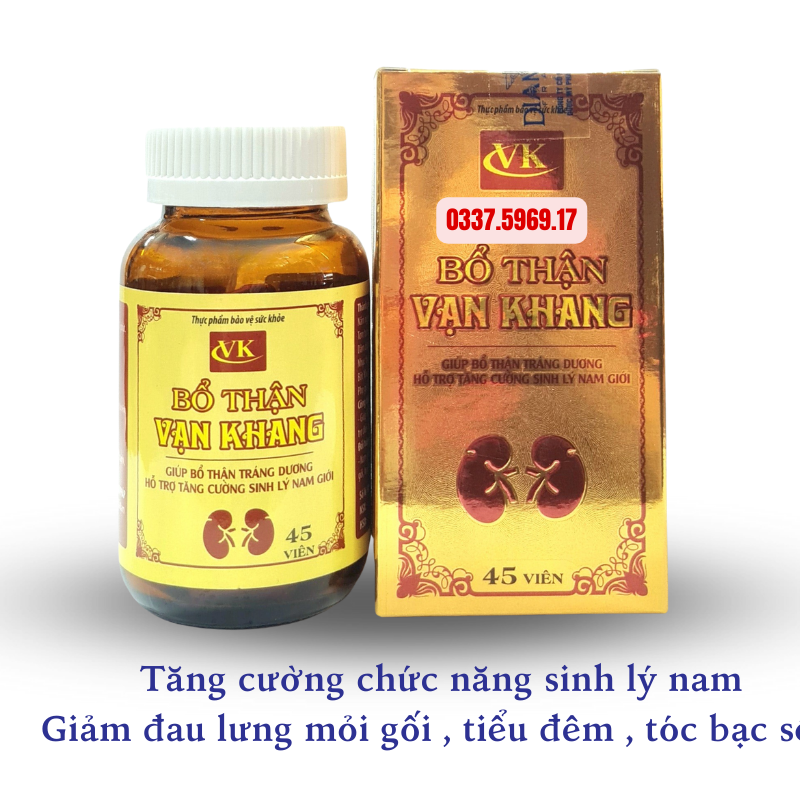 Bổ Thận Vạn Khang hổ trợ nam giới thiếu hụt nội tiết tố testosteron