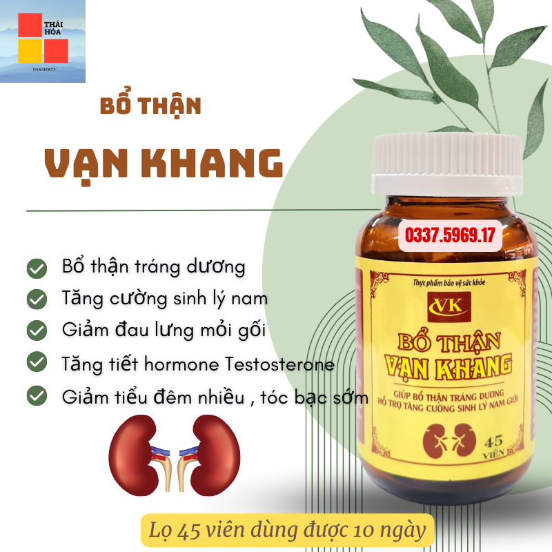 Bổ Thận Vạn Khang giúp bổ thận tráng dương