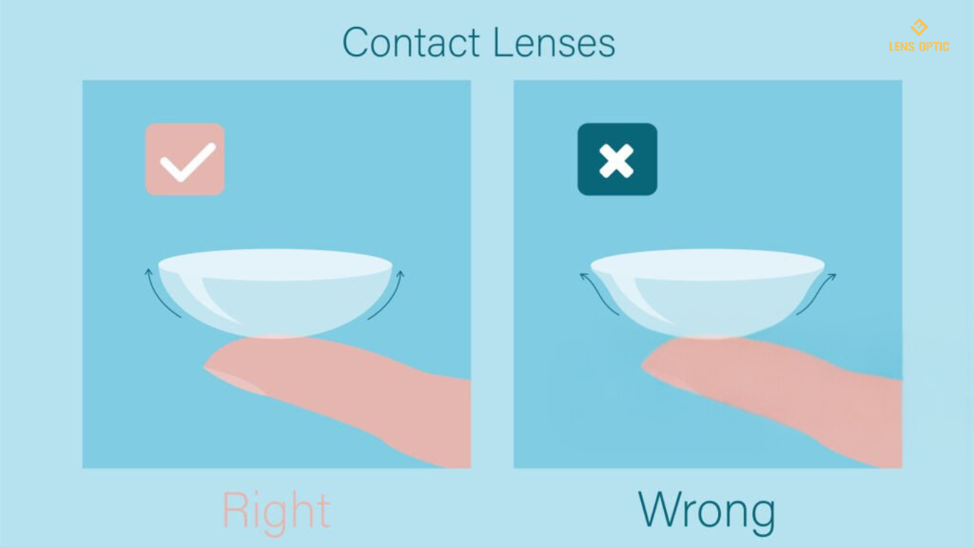 cách phân biệt lens ngược chiều