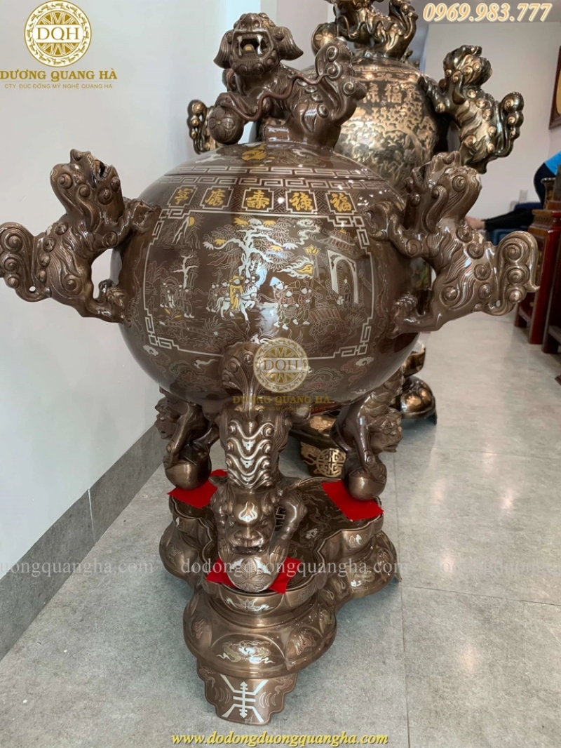 Lư hương mỹ nghệ cao cấp bằng đồng