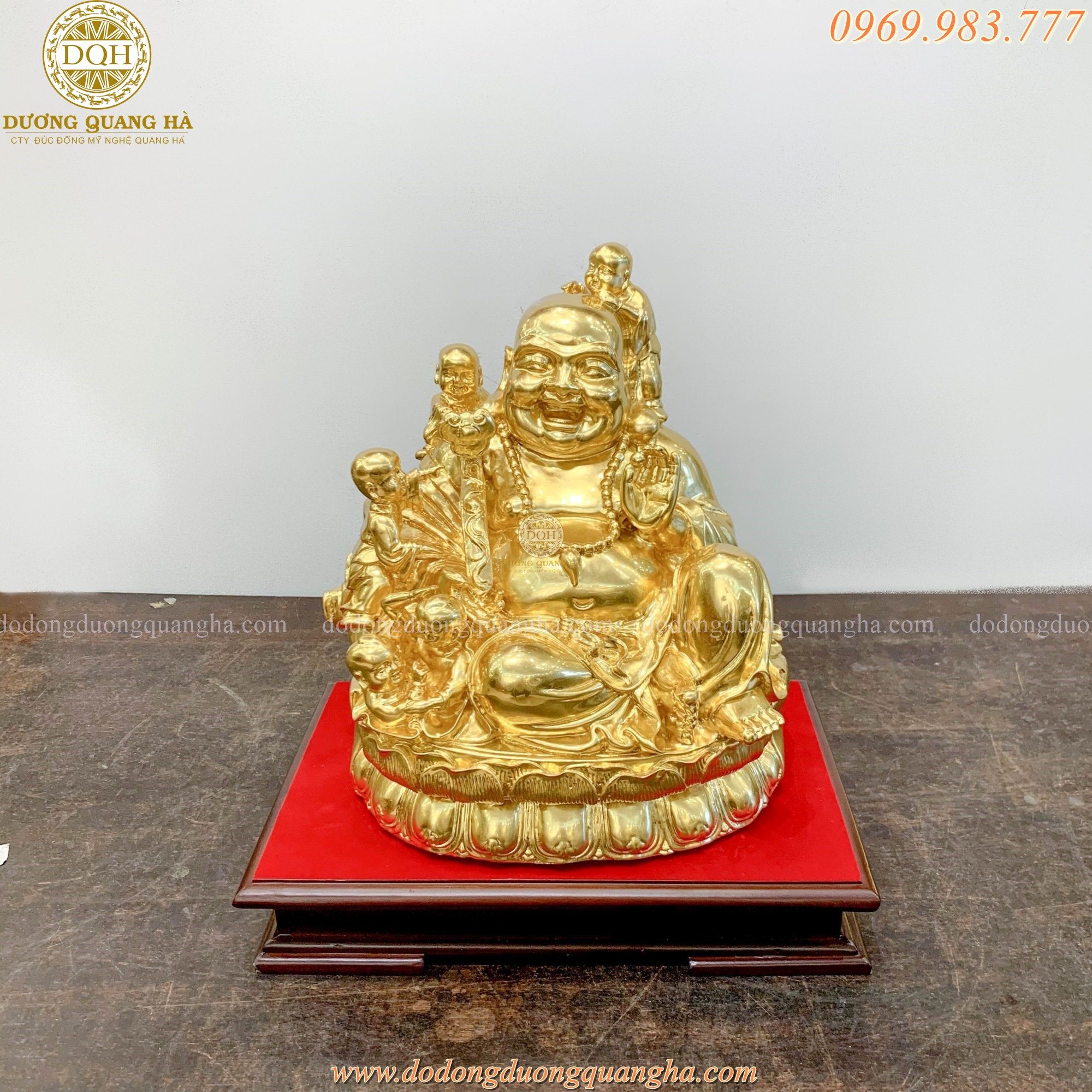 tượng di lặc dát vàng
