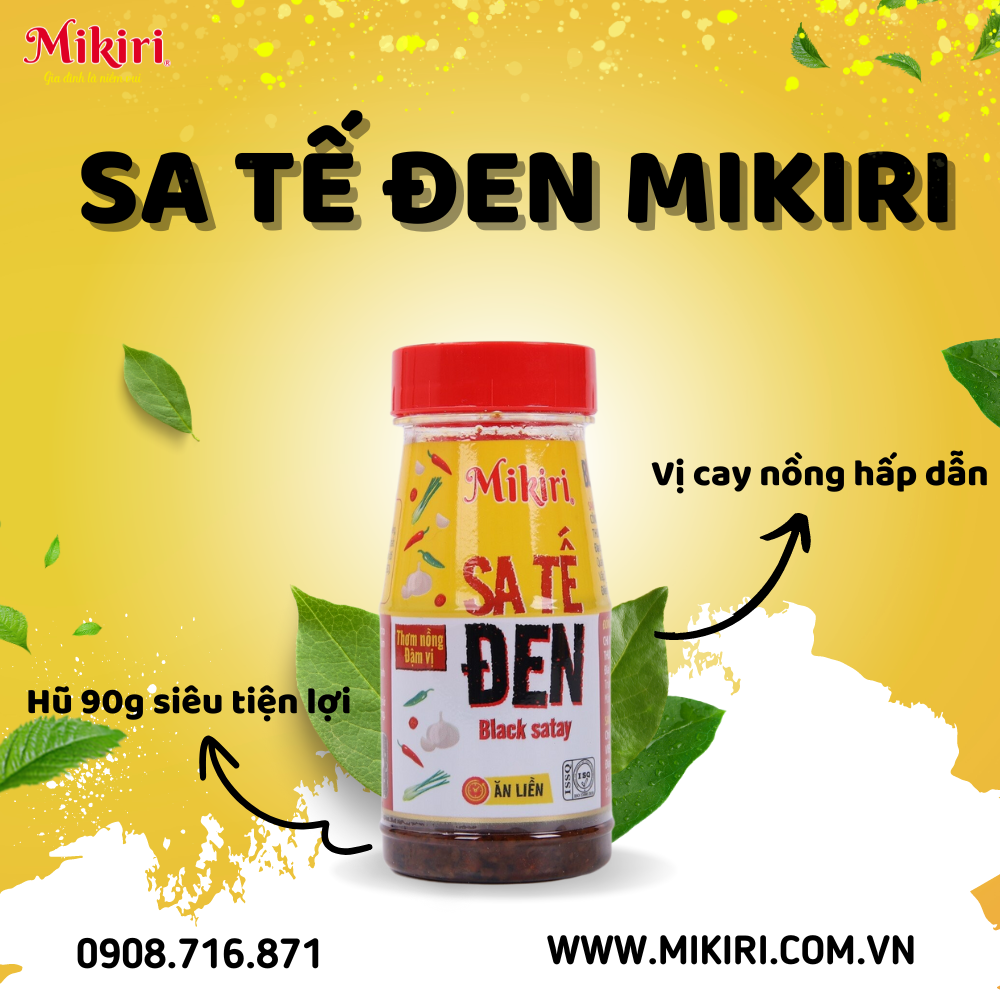 sa tế đen mikiri vị cay đặc biệt