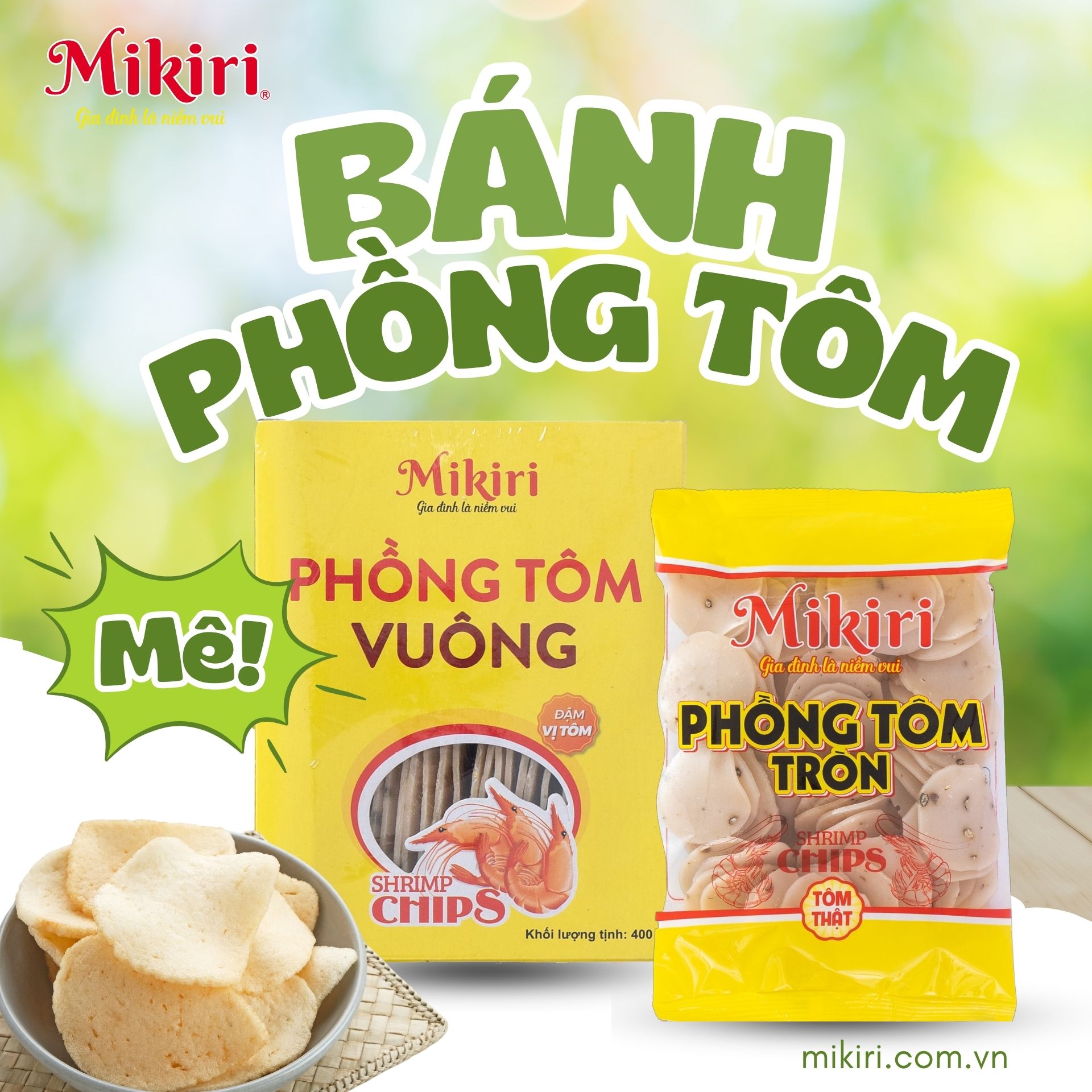 Bánh phồng tôm Mikiri - Đậm vị tôm