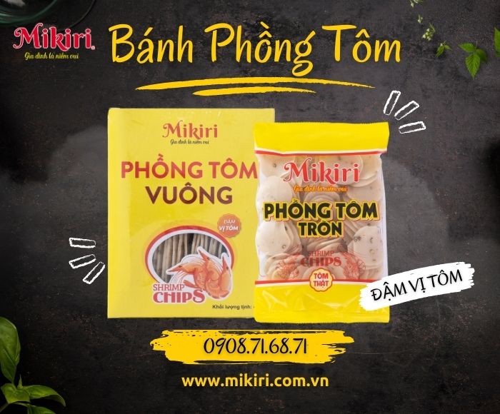 Bánh phồng tôm - đặc sản miền tây của Mikiri