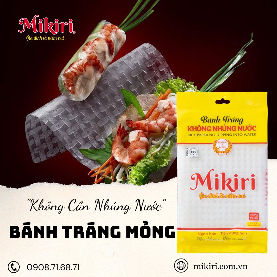 Bánh tráng cuốn ăn liền cao cấp cho nhà hàng