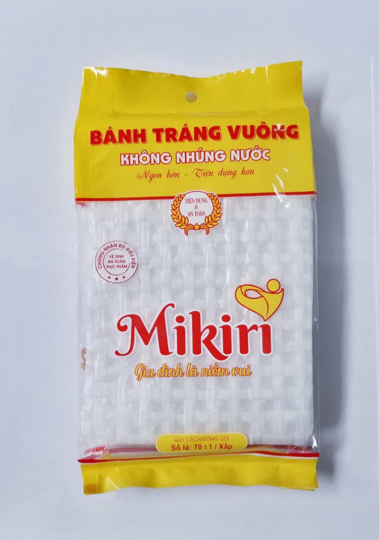 bánh tráng vuông Mikiri