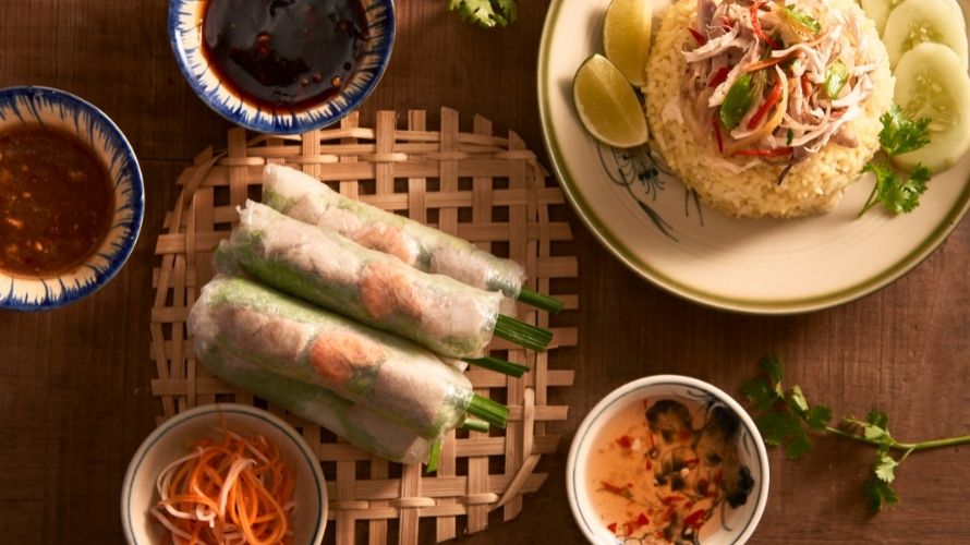 Bánh tráng Mikiri - gỏi cuốn