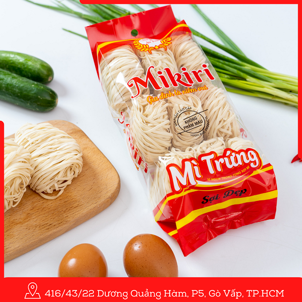 mì trứng sợi dep Mikiri 320g