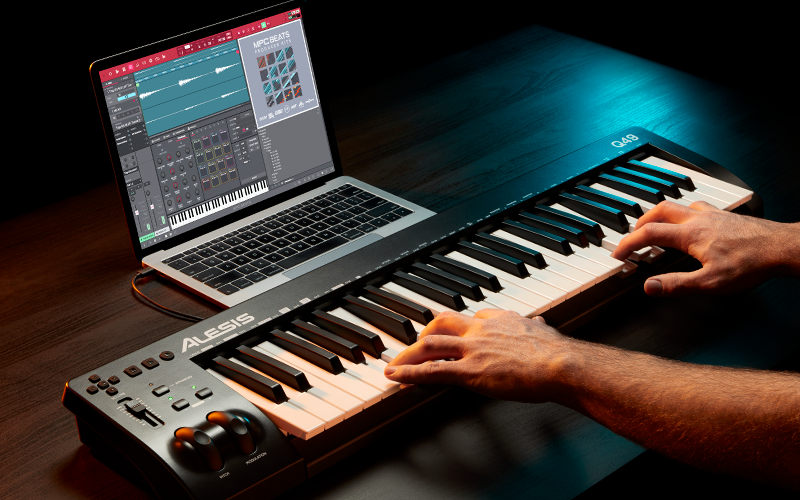 Alesis Q49 MKII 49-Key USB-MIDI Keyboard Controller hàng nhập khẩu chính hãng