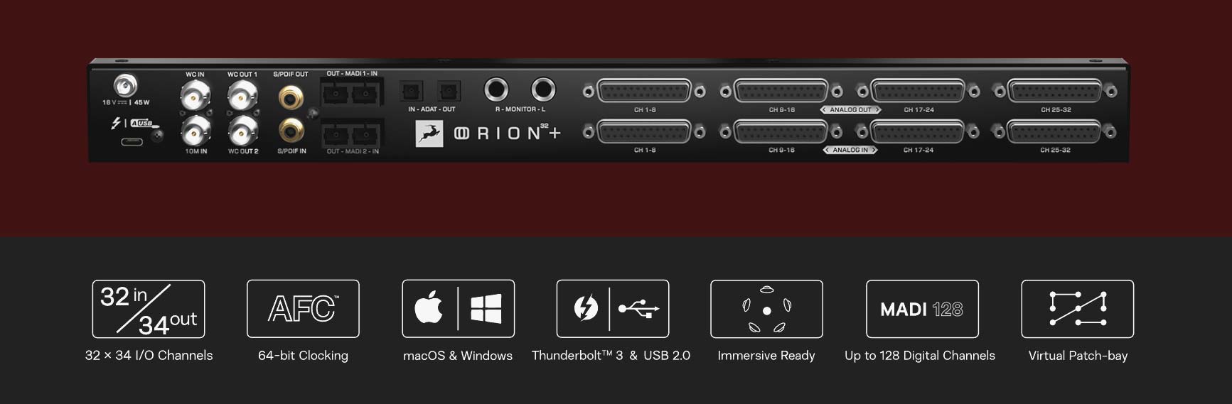 Antelope Audio Orion 32+ thế hệ 4 | Trả góp Online